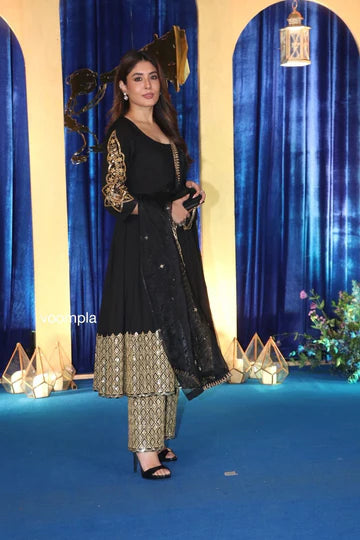Premium Black Anarkali Suit Set