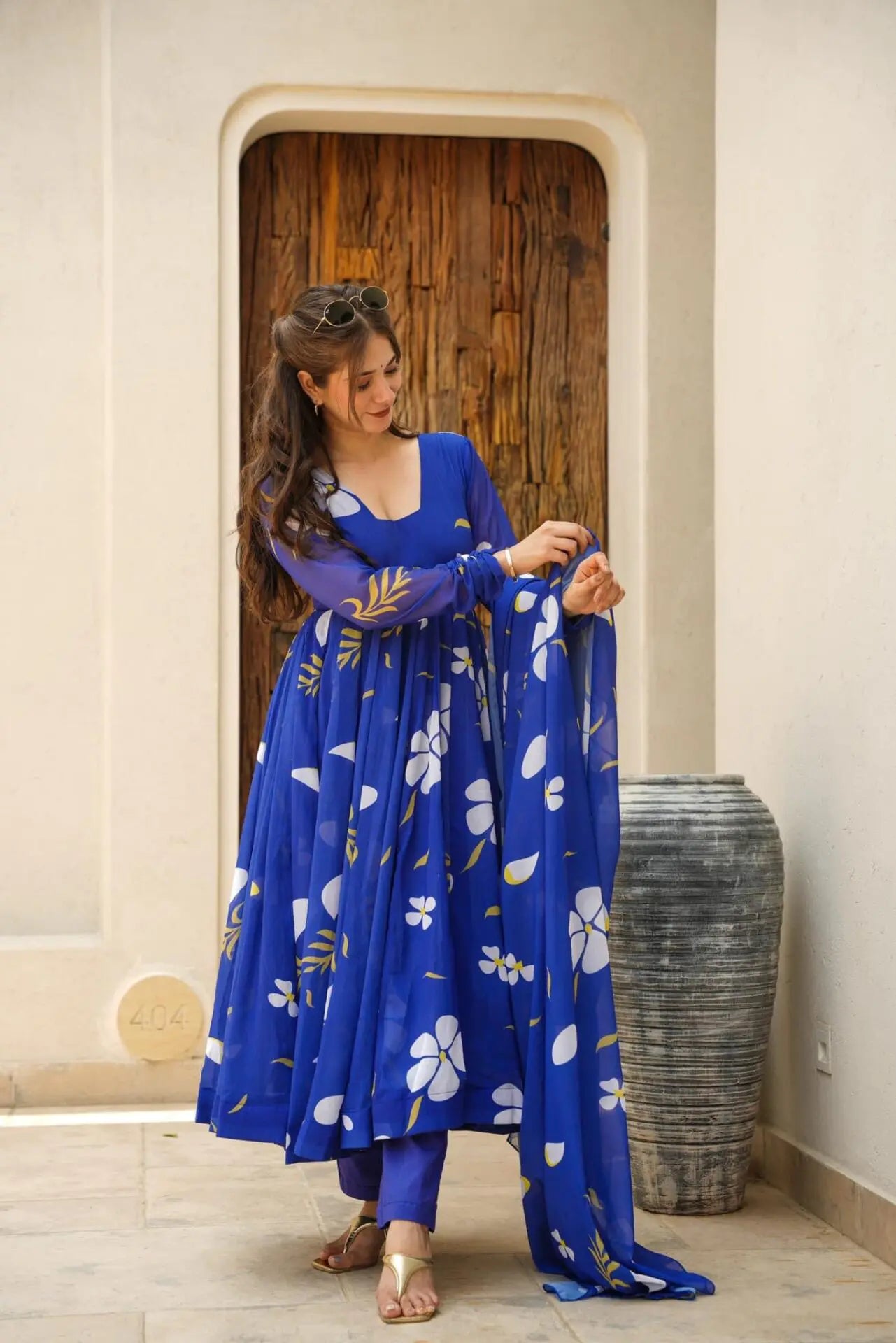 Fila's Blue Floral Suit