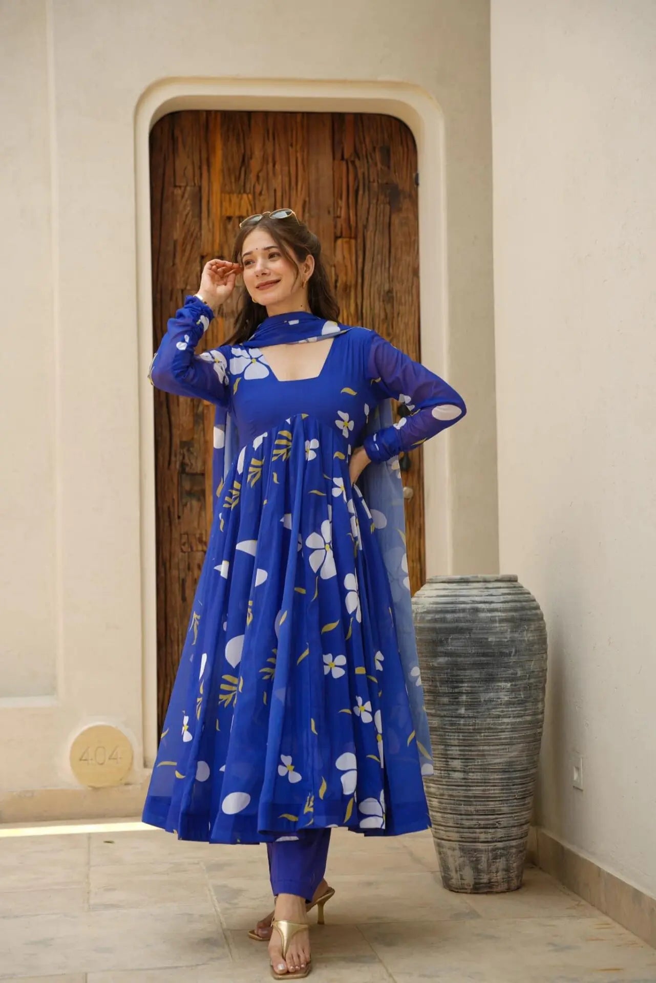 Fila's Blue Floral Suit