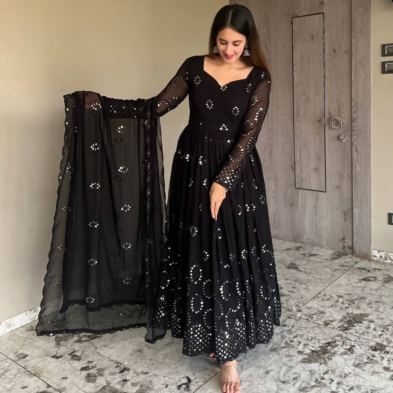Black Frock Suit Design Aaniya's New Design Black Color Anarkali Suit Set Aaniyaclothing Black Frock Suit Design Aaniya's New Design Black Color Anarkali Suit Set Aaniyaclothing